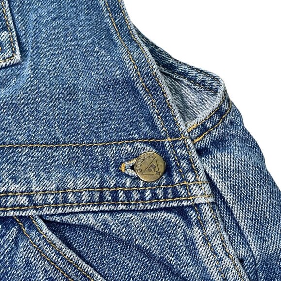 Vintage Guess Baby 100% Cotton Denim Shortalls Overalls Kids Size 7Y - Picture 3 of 10
